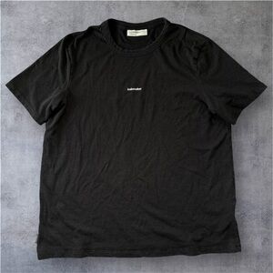 Icebreaker Merino Wool Blend T Shirt Mens Large Center Logo Black Travel Outdoor